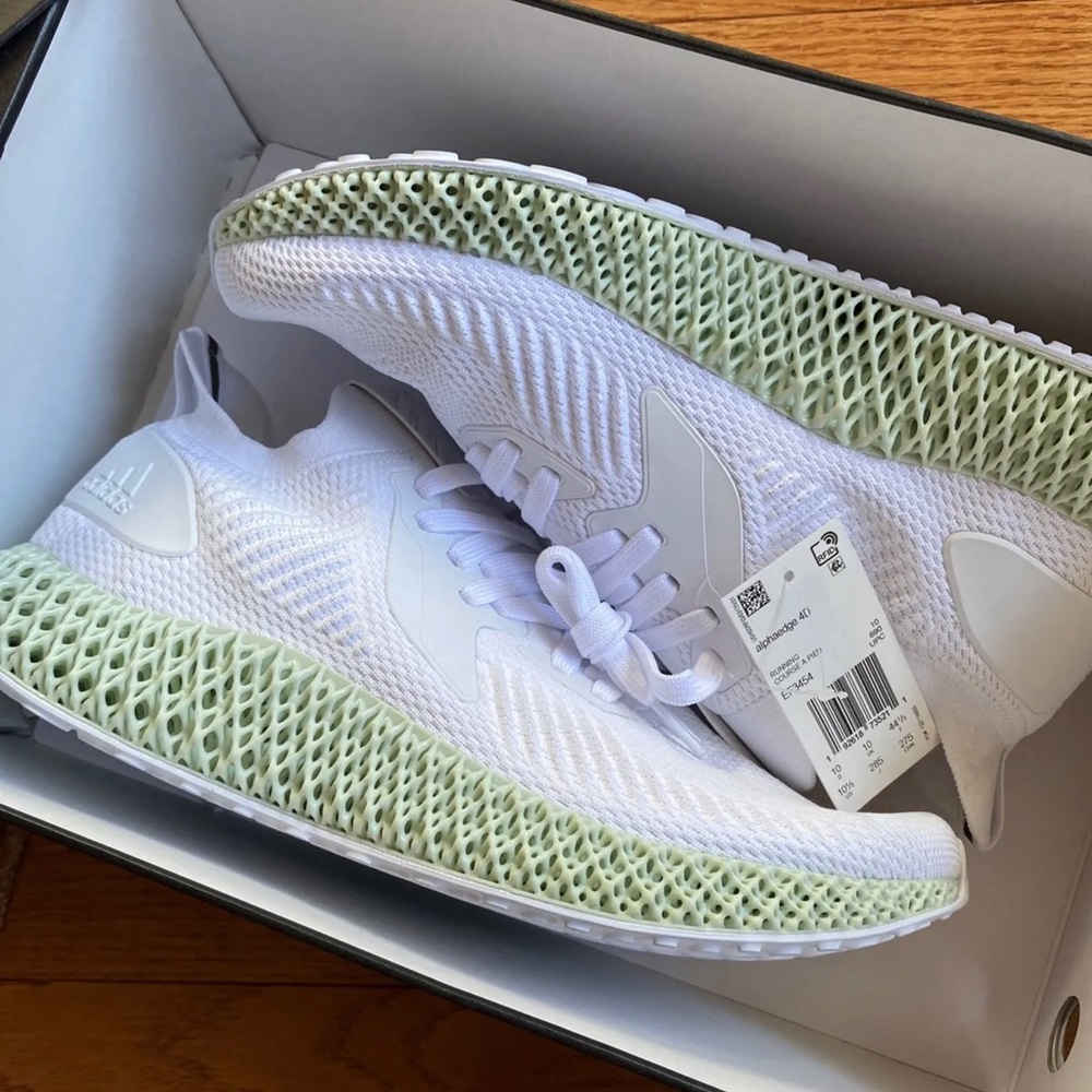 Size 10.5 - adidas AlphaEdge 4D Footwear White 2019